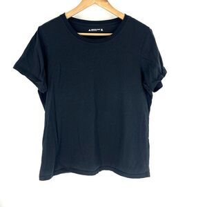 American Giant T Shirt Size XL Womens Black Crewneck Short Sleeve Supima Cotton